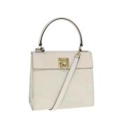 Pre-owned Leather celine-bags Celine Vintage , Beige , Dames