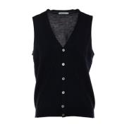 Blauwe Sweater Vest Gran Sasso , Blue , Heren