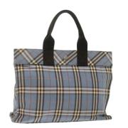 Pre-owned Canvas handbags Burberry Vintage , Blue , Dames