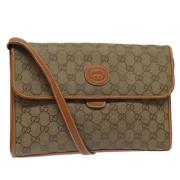 Pre-owned Canvas gucci-bags Gucci Vintage , Brown , Dames