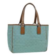 Pre-owned Canvas totes Gucci Vintage , Blue , Dames