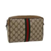 Pre-owned Canvas gucci-bags Gucci Vintage , Beige , Dames