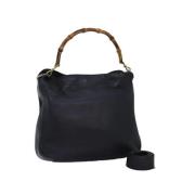 Pre-owned Leather gucci-bags Gucci Vintage , Black , Dames