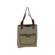 Pre-owned Canvas gucci-bags Gucci Vintage , Beige , Dames