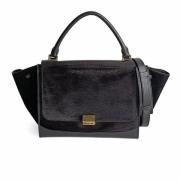 Pre-owned Leather handbags Celine Vintage , Black , Dames