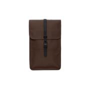 Moderne Waterdichte Rugzak met Laptopvak Rains , Brown , Unisex