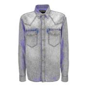 Overhemden Versace Jeans Couture , Gray , Heren