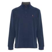 Katoenen half-zip gebreid Ralph Lauren , Blue , Heren