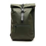 Groene Rolltop Rugzak Tas Rains , Green , Heren