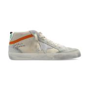 Oranje details hoge sneakers Golden Goose , White , Heren