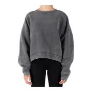 Grijze Katoenen Sweatshirt Ci0137 Acne Studios , Gray , Dames