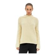 Kasjmier Gebreide Hoge Hals Sweater The Row , Yellow , Dames