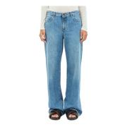 Wijde Jeans Made in Italy The Row , Blue , Dames