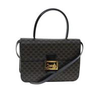 Pre-owned Leather handbags Celine Vintage , Black , Dames