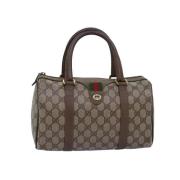 Pre-owned Leather gucci-bags Gucci Vintage , Beige , Dames