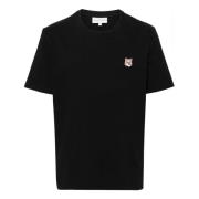 Fox motief katoenen t-shirt Maison Kitsuné , Black , Heren