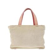 Pre-owned Canvas handbags Prada Vintage , Beige , Dames