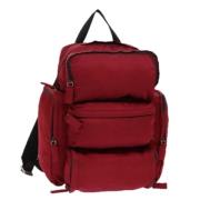 Pre-owned Nylon backpacks Prada Vintage , Red , Dames