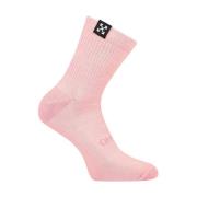 Roze Logo Lage Sokken Katoenmix Off White , Pink , Dames