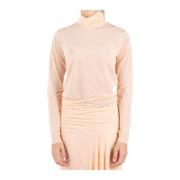 Blush Gebreide Top Dries Van Noten , Pink , Dames