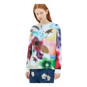 Grafische Print Jersey Top Chopova Lowena , Multicolor , Dames