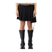 Zwarte Wollen Rok Af0473 Acne Studios , Black , Dames