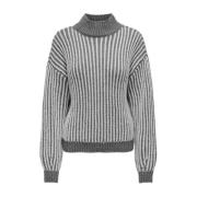 Lange Mouw Pullover December Sky Jacqueline de Yong , Gray , Dames