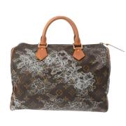 Pre-owned Canvas handbags Louis Vuitton Vintage , Brown , Dames