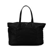 Pre-owned Nylon shoulder-bags Prada Vintage , Black , Dames