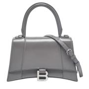 Pre-owned Leather handbags Balenciaga Vintage , Gray , Dames