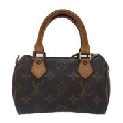 Pre-owned Canvas handbags Louis Vuitton Vintage , Brown , Dames