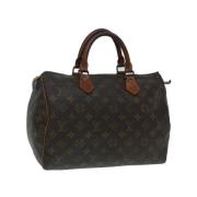 Pre-owned Canvas handbags Louis Vuitton Vintage , Brown , Dames