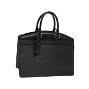 Pre-owned Leather handbags Louis Vuitton Vintage , Black , Dames