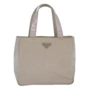 Pre-owned Fabric totes Prada Vintage , Beige , Dames