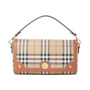 Geruit Motief Handtas Burberry , Brown , Dames