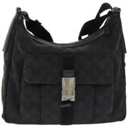 Pre-owned Canvas gucci-bags Gucci Vintage , Black , Dames