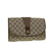 Pre-owned Canvas gucci-bags Gucci Vintage , Beige , Dames