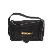 Pre-owned Suede handbags Jacquemus Pre-owned , Black , Dames