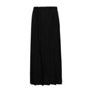 Zwarte Geplooide Rok met Hoge Taille Junya Watanabe , Black , Dames