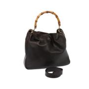 Pre-owned Leather gucci-bags Gucci Vintage , Black , Dames