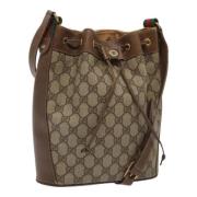 Pre-owned Leather gucci-bags Gucci Vintage , Beige , Dames