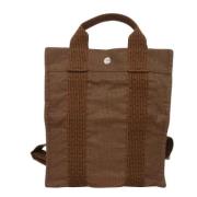 Pre-owned Canvas totes Hermès Vintage , Brown , Dames