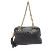 Pre-owned Leather gucci-bags Gucci Vintage , Black , Dames