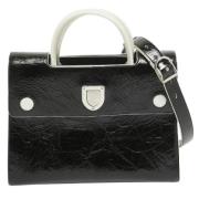 Pre-owned Leather handbags Dior Vintage , Black , Dames