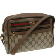 Pre-owned Leather gucci-bags Gucci Vintage , Beige , Dames