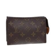 Pre-owned Canvas pouches Louis Vuitton Vintage , Brown , Dames