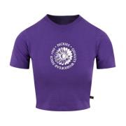 Bloemenprint Tuin T-shirt Vrouwen Dickies , Purple , Dames