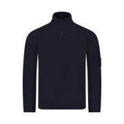 Half Zip Gebreid in Marineblauw C.p. Company , Blue , Heren