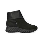 Zwarte enkellaars voor dames - Suède Mephisto , Black , Dames