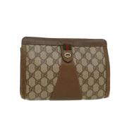 Pre-owned Canvas gucci-bags Gucci Vintage , Beige , Dames